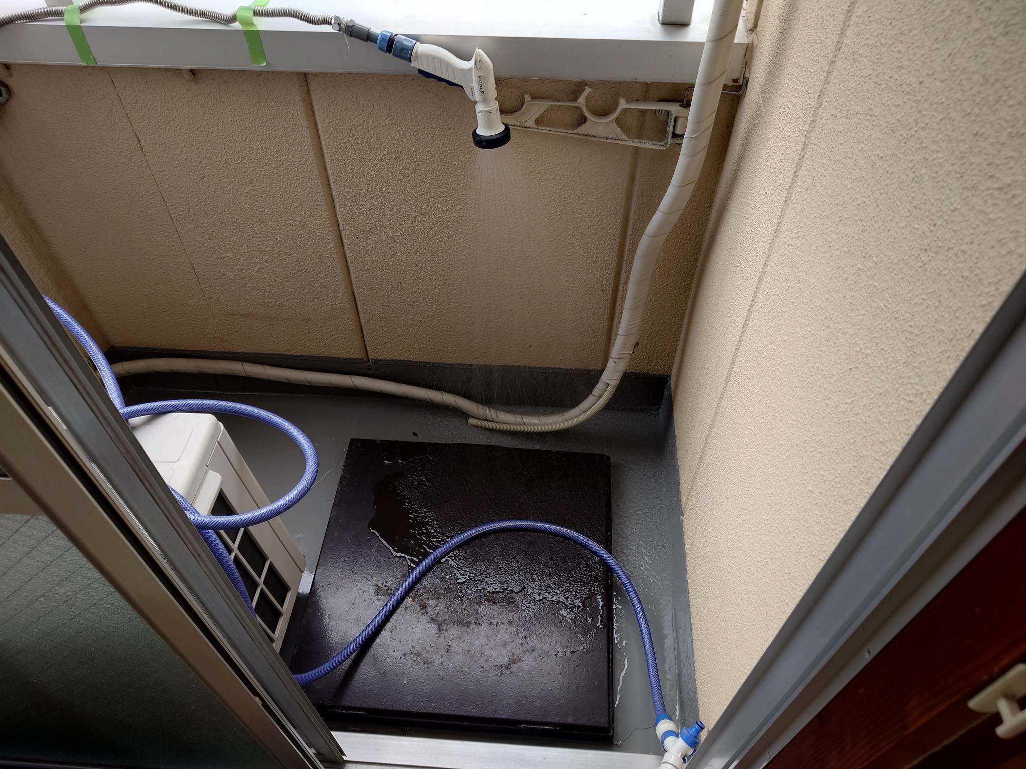 止水確認散水検査(301号室)